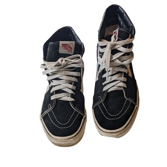 VANS Shoes Sk8 Hi Canvas Skateboard Mens 8 Womens 9.5 High Top Off Wall Sneakers - Picture 8 of 11